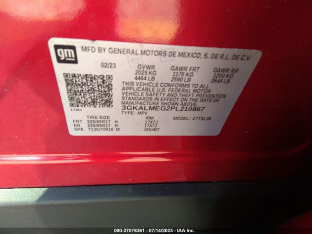 3GKALMEG2PL210867 GMC Terrain Sle