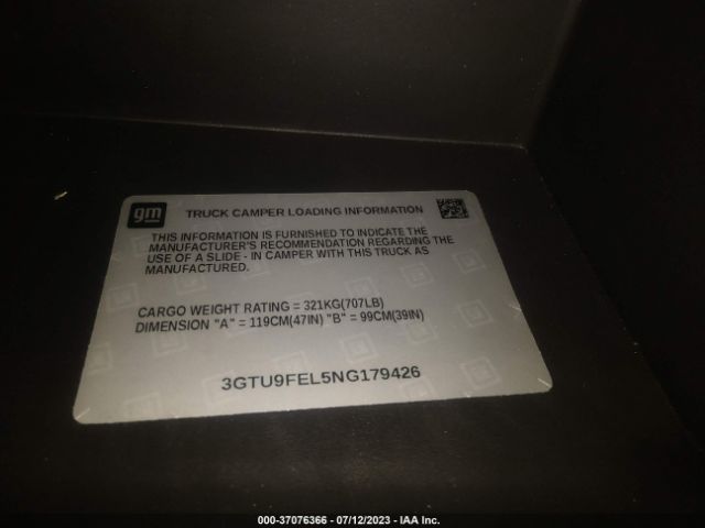 3GTU9FEL5NG179426 GMC Sierra 1500 Limited Denali