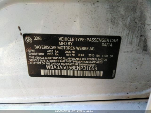 WBA3A5G56ENP31659 BMW 3 Series 328i