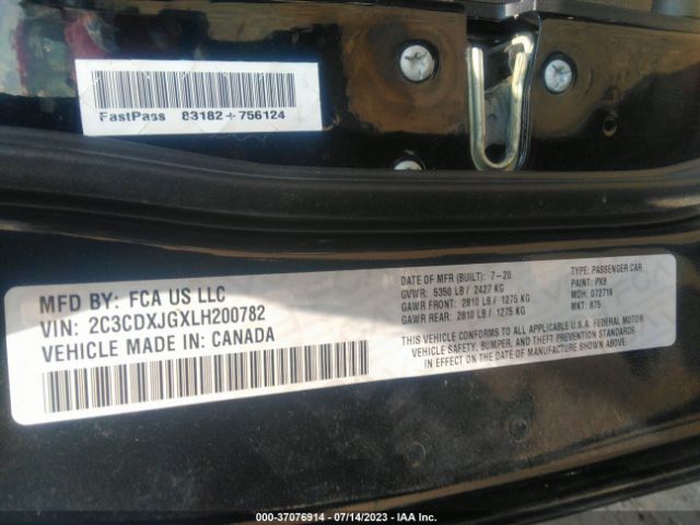 2C3CDXJGXLH200782 Dodge Charger Sxt