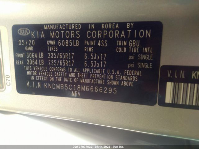 KNDMB5C18M6666295 KIA SEDONA LX