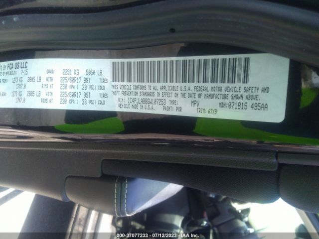 1C4PJLAB8GW107253 Jeep Cherokee Sport