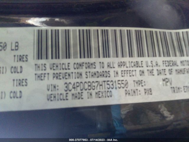 3C4PDCBG7HT531550 Dodge Journey Sxt