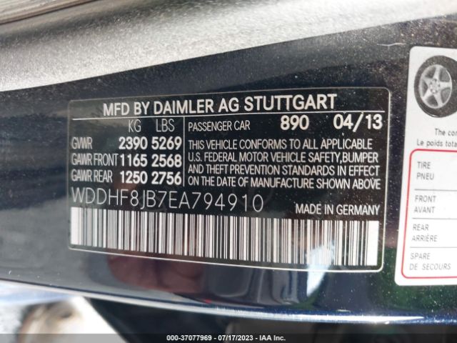 WDDHF8JB7EA794910 Mercedes-Benz E-class E 350