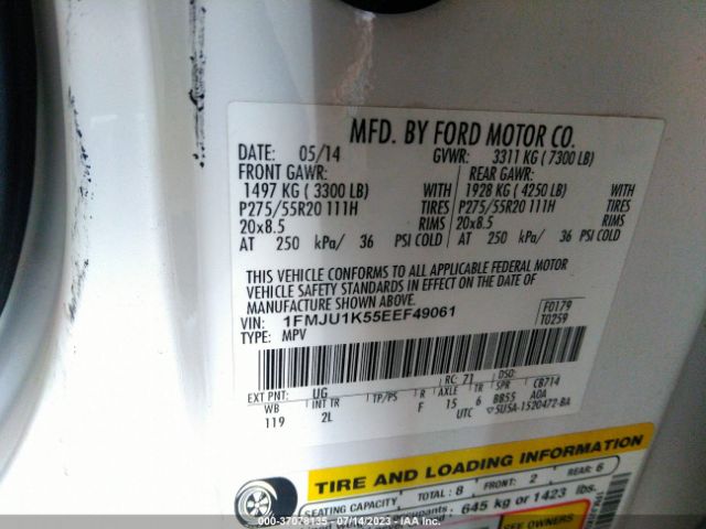 1FMJU1K55EEF49061 Ford Expedition Limited