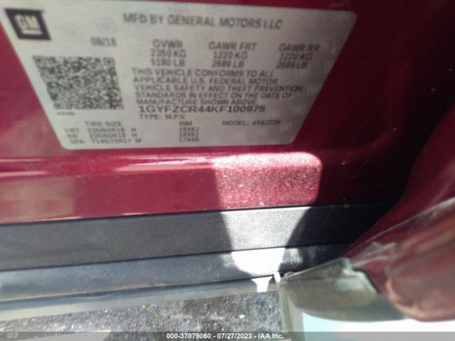 1GYFZCR44KF100975 Cadillac Xt4 Fwd Premium Luxury