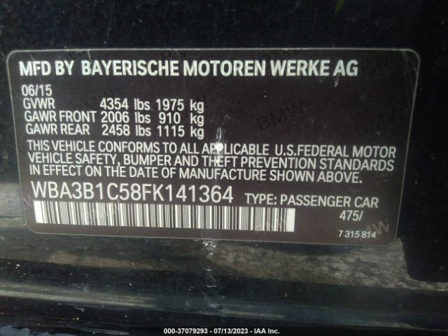 WBA3B1C58FK141364 BMW 3 Series 320i