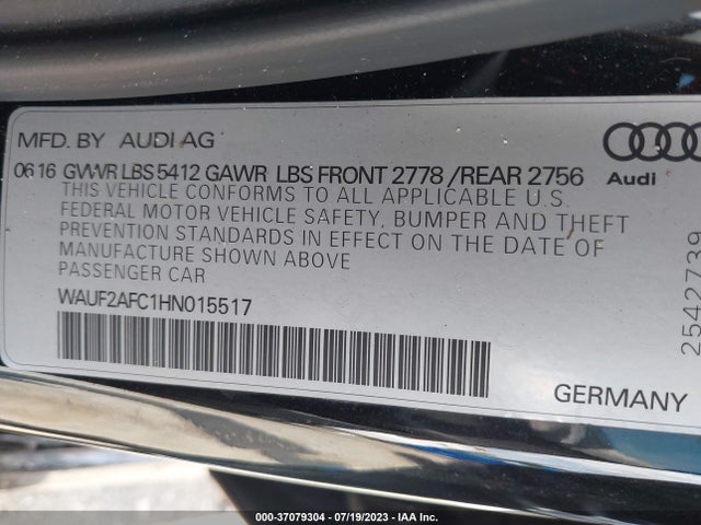 2017 Audi S6, VIN: WAUF2AFC1HN015517