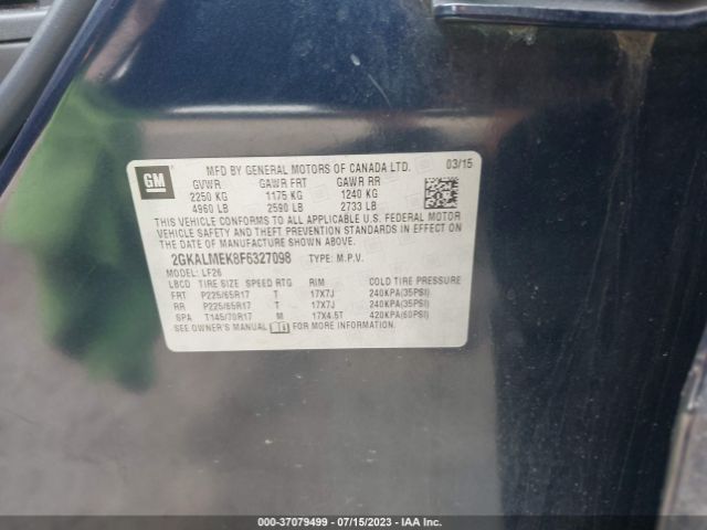 2GKALMEK8F6327098 GMC Terrain Sle