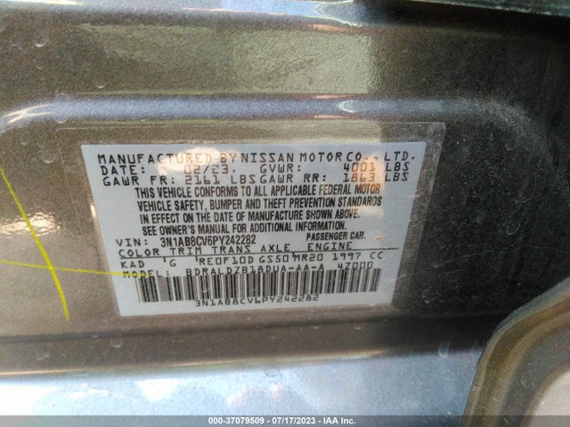 Nissan SENTRA SV 2023 3N1AB8CV6PY242282 Image 14