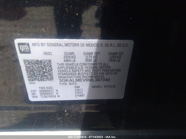 GMC Terrain Sle 2021 3GKALMEV9ML387040 Image 9