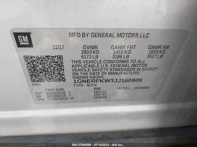 Chevrolet Traverse Ls 2018 1GNERFKW3JJ160909 Image 9
