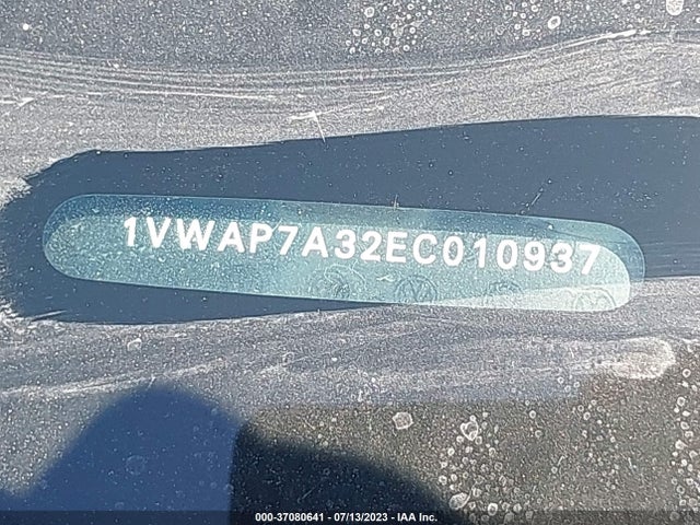 1VWAP7A32EC010937 Volkswagen PASSAT S