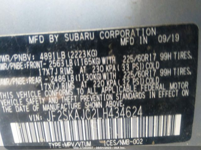 JF2SKAJC2LH434624 Subaru Forester Premium