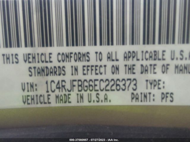 1C4RJFBG6EC226373 Jeep Grand Cherokee Limited
