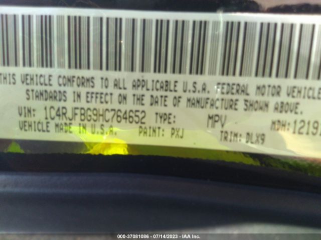 1C4RJFBG9HC764652 Jeep Grand Cherokee Limited