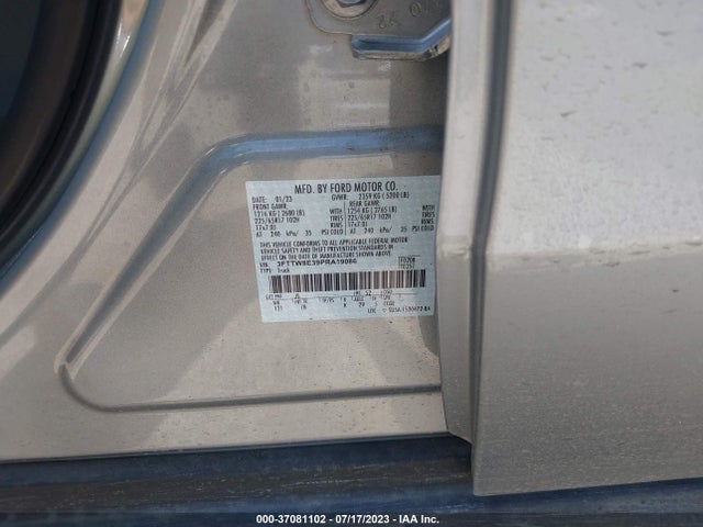 3FTTW8E39PRA19086 Ford Maverick Xl/xlt/lariat