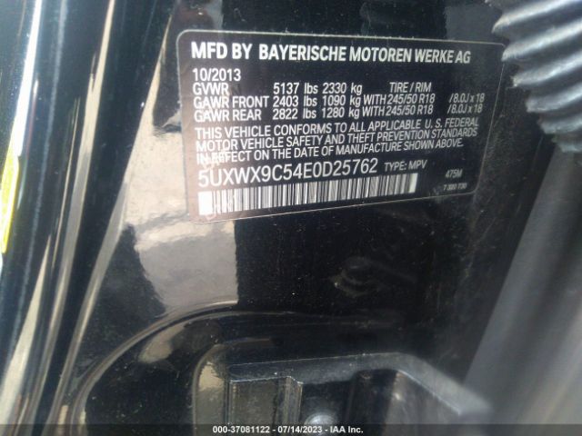 5UXWX9C54E0D25762 BMW X3 Xdrive28i