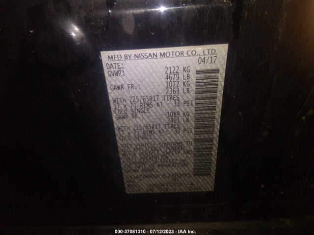 Nissan ROGUE SV 2017 5N1AT2MV0HC820095 Image 14