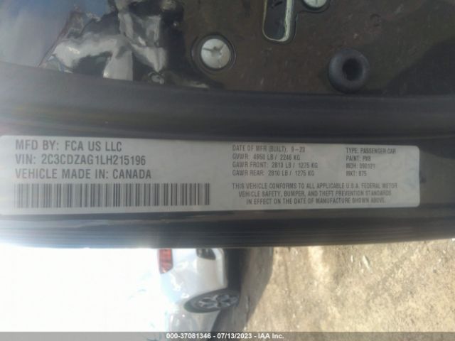 2C3CDZAG1LH215196 Dodge Challenger Sxt
