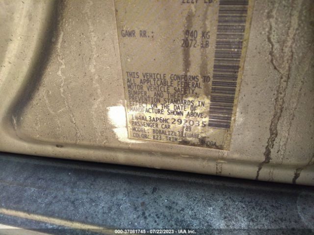 1N4AL3AP6HC292035 Nissan Altima 2.5 Sv