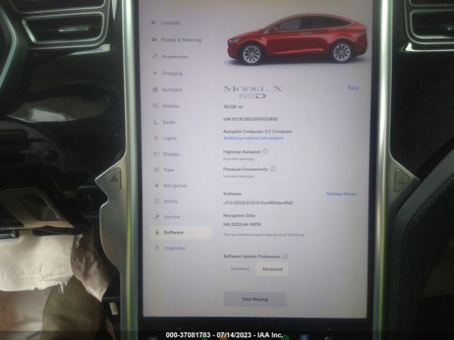 5YJXCBE22GF023822 Tesla Model X 70d/90d/75d/60d/p100d