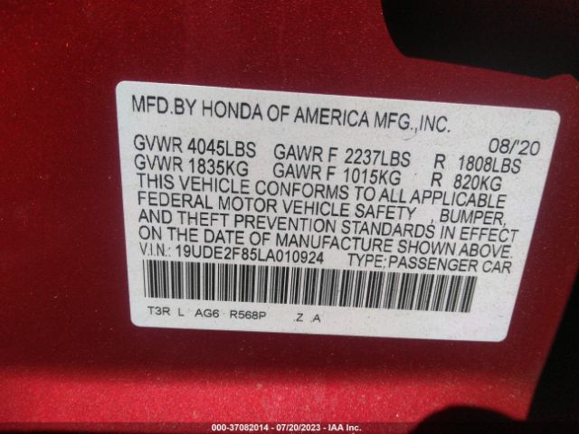 19UDE2F85LA010924 Acura Ilx Pkg