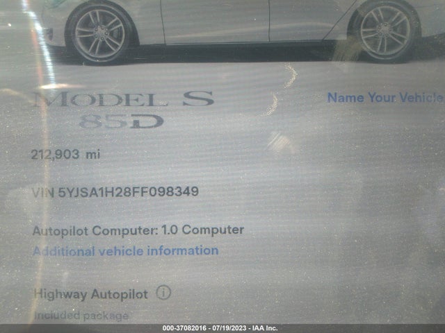 5YJSA1H28FF098349 Tesla Model S 85d/p85d/70d/90d/p90d