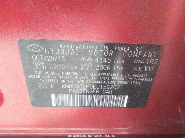 Hyundai ELANTRA GT 2014 KMHD35LH0EU159202 Image 9