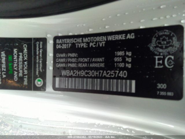 WBA2H9C30H7A25740 BMW 230i Xdrive