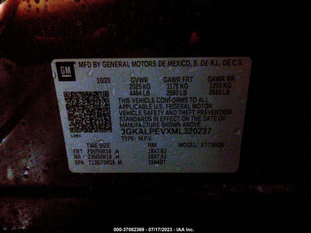 3GKALPEVXML320237 GMC Terrain Slt