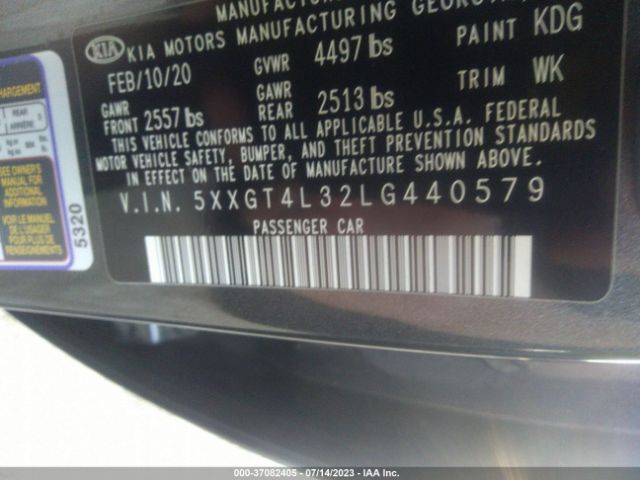 5XXGT4L32LG440579 KIA Optima S