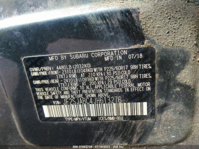JF2SJABC4JH613276 Subaru Forester 2.5i