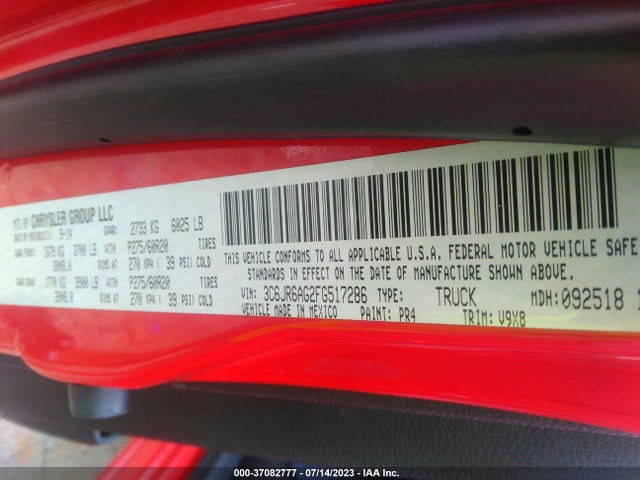 3C6JR6AG2FG517286 RAM 1500 Express