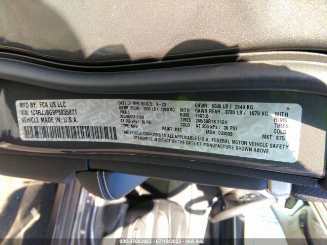 1C4RJJBG9P8835871 Jeep Grand Cherokee L Limited