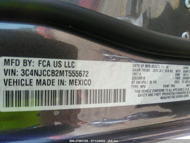 3C4NJCCB2MT555672 Jeep Compass Limited