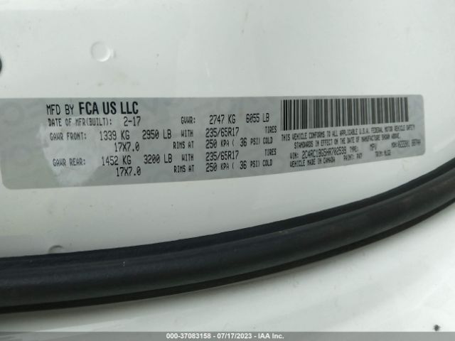 2017 CHRYSLER PACIFICA 2C4RC1BG5HR702539 Photo 8