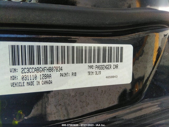 2C3CCABGXFH807834 Chrysler 300 300s