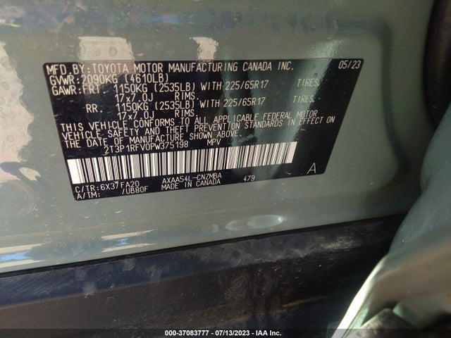 Toyota Rav4 Xle 2023 2T3P1RFV0PW375198 Image 9