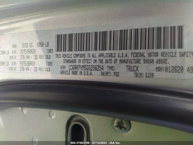 1C6RR7VM5GS256254 RAM 1500 Laramie