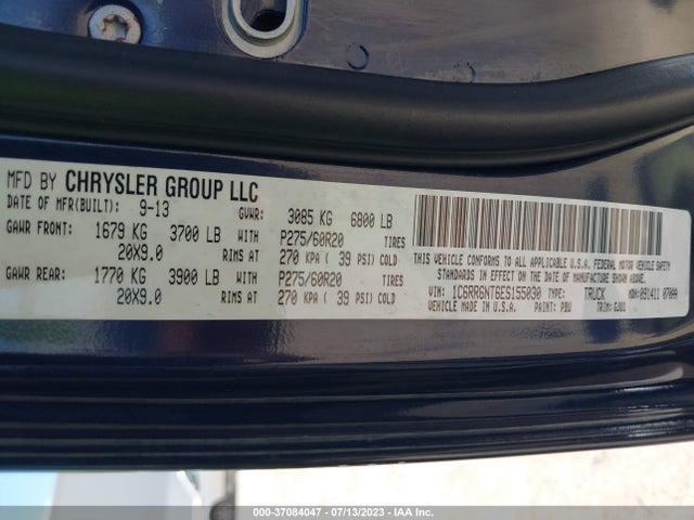 1C6RR6NT6ES155030 RAM 1500 Laramie