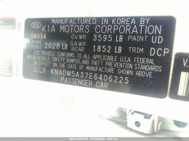 KNADM5A37E6406225 KIA RIO LX