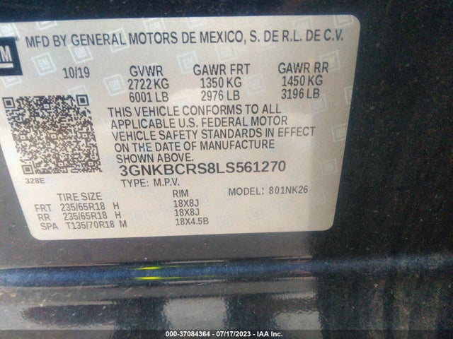 Chevrolet Blazer Lt 2020 3GNKBCRS8LS561270 Image 9