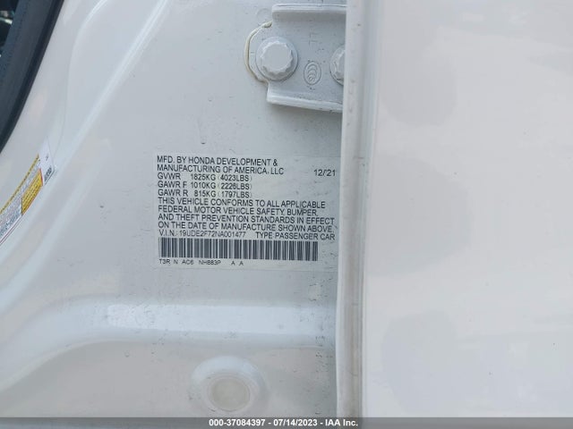 Acura Ilx W/premium Package 2022 19UDE2F72NA001477 Image 9