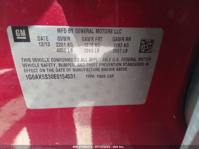 1G6AX5S30E0154531 Cadillac Cts Sedan Luxury Awd