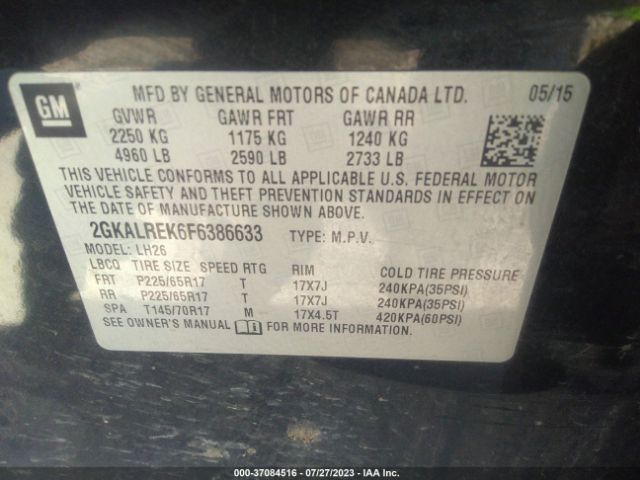 2GKALREK6F6386633 GMC Terrain Sle