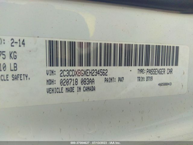 2C3CDXBGXEH234562 Dodge Charger Se