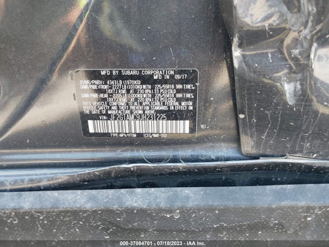 2018 SUBARU CROSSTREK LIMITED VIN: JF2GTAMC9JH231225