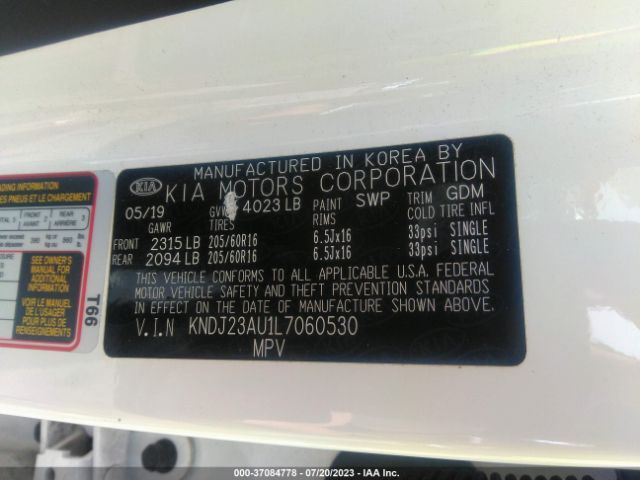 KNDJ23AU1L7060530 KIA SOUL LX