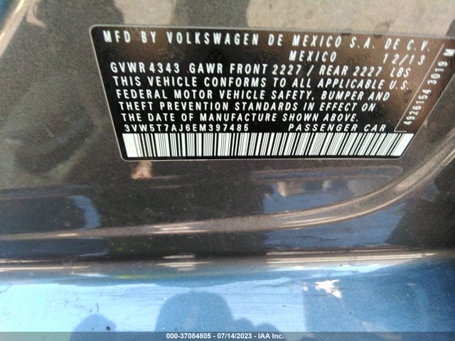 3VW5T7AJ6EM397485 Volkswagen Jetta Sedan Gli